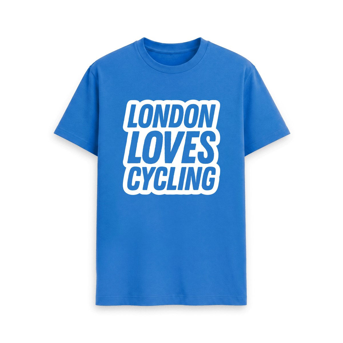 Bright Blue Printed T-shirt Front