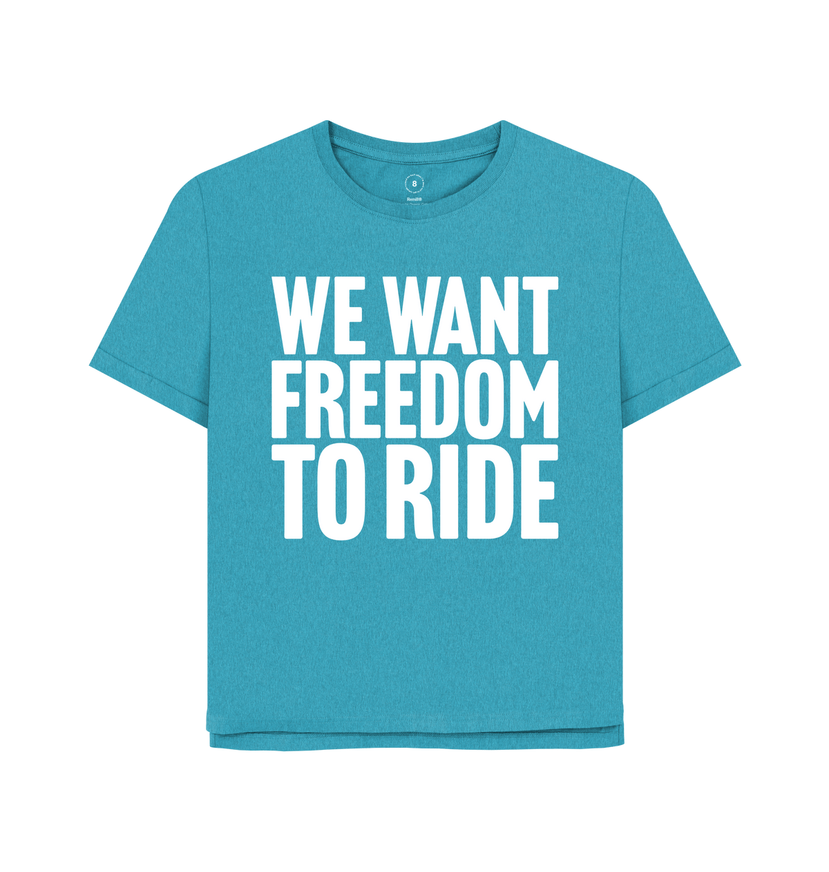 Ocean Blue Printed T-shirt Front