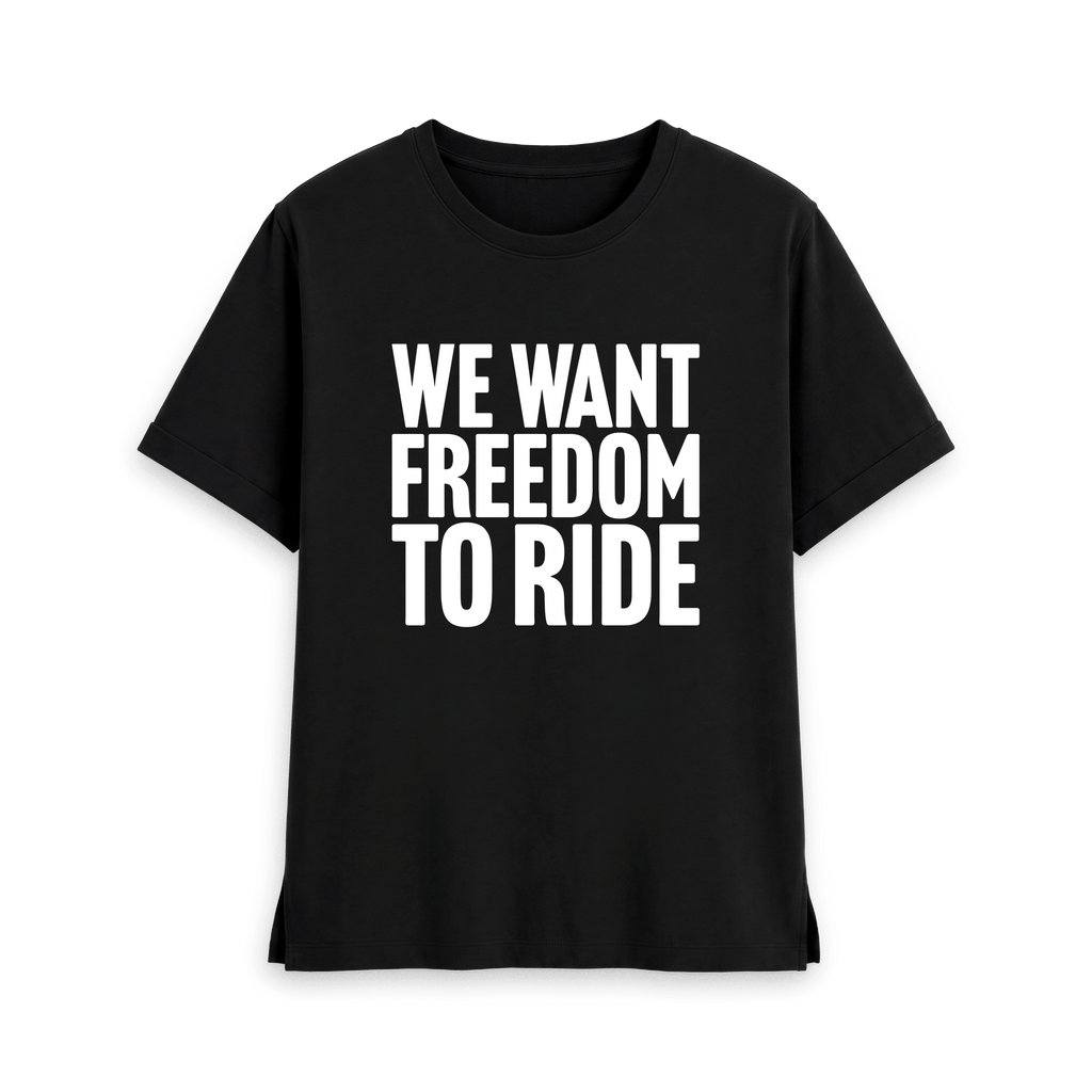 Black Printed T-shirt Front