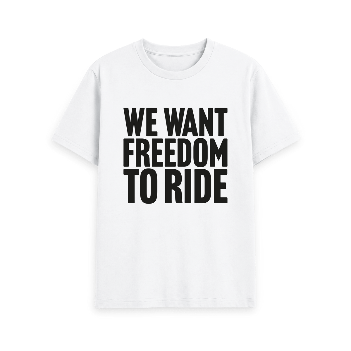 White Printed T-shirt Front