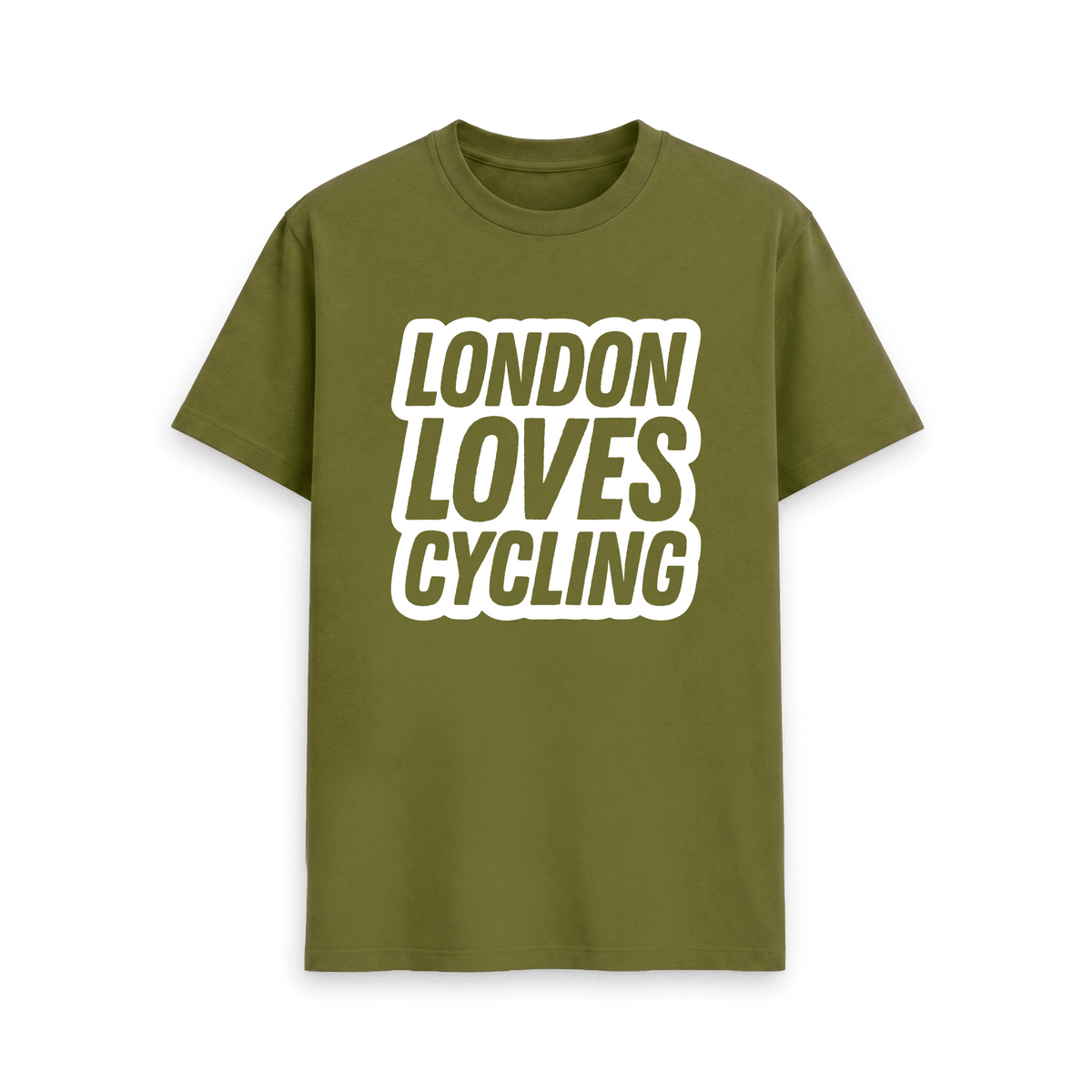 Moss Green Printed T-shirt Front